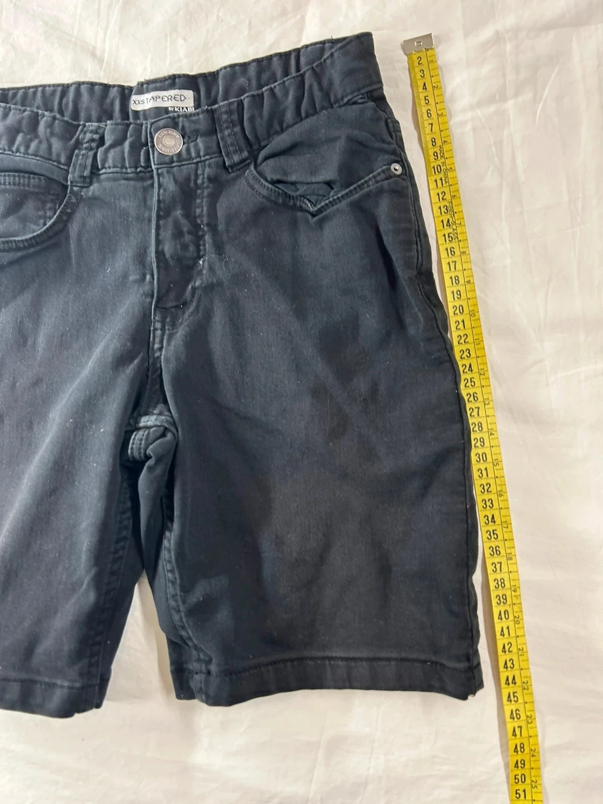 Kiabi black denim shorts – photo 3